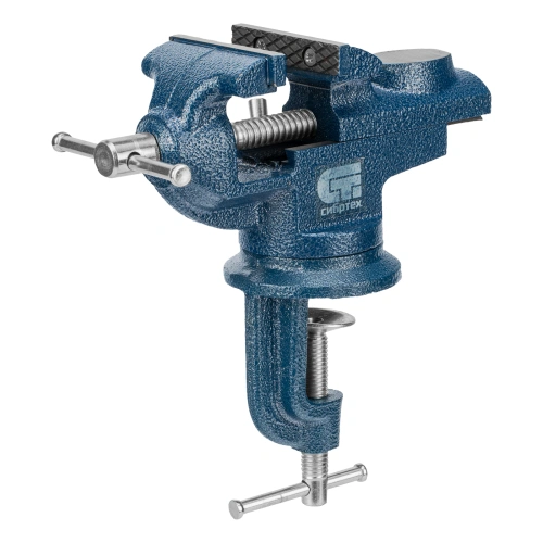 Тиски слесарные, настольные, поворотные, ширина рабочих губок 65 мм, наковальня Сибртех по ценам производителя в Москве с доставкой по всей России