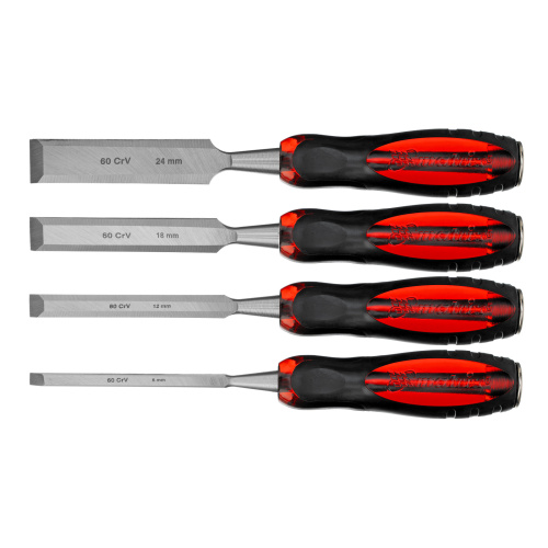 Набор долот-стамесок плоских "Тигровый глаз", 4 шт, 6-12-18-24 мм Matrix по ценам производителя в Москве с доставкой по всей России