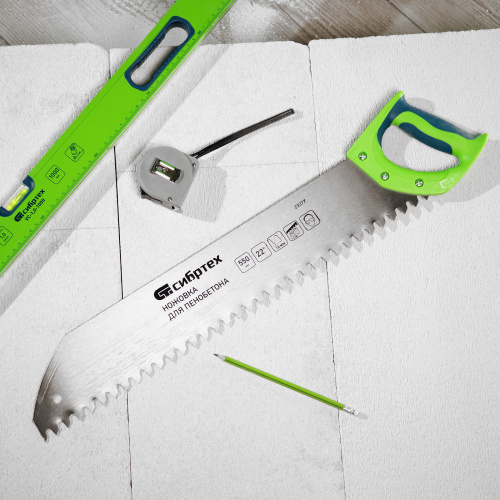 Ножовка по пенобетону, 550 мм, двухкомпонентная рукоятка Сибртех по ценам производителя в Москве с доставкой по всей России