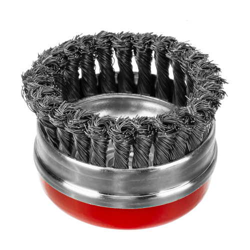 Щетка для УШМ Heavy Duty, 100 мм, М14, "чашка", крученая проволока 0.5 мм Matrix по ценам производителя в Москве с доставкой по всей России