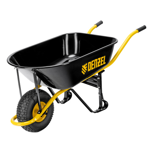 Тачка строительная, усиленная, объем 130 л, 230 кг, колесо 15х6.00-6 Denzel по ценам производителя в Москве с доставкой по всей России