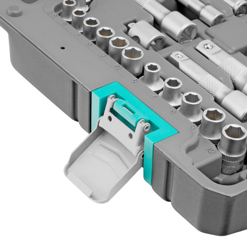 Набор инструментов, 1/2",3/8", 1/4", CrV, пластиковый кейс 142 предмета Stels по ценам производителя в Москве с доставкой по всей России