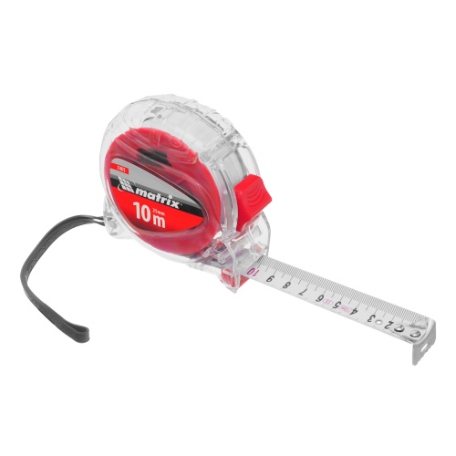 Рулетка Crystal,10 м х 25 мм,корпус из поликарбоната Matrix по ценам производителя в Москве с доставкой по всей России