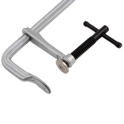 Струбцина F-образная, 80x400мм, кованая Denzel по ценам производителя в Москве с доставкой по всей России