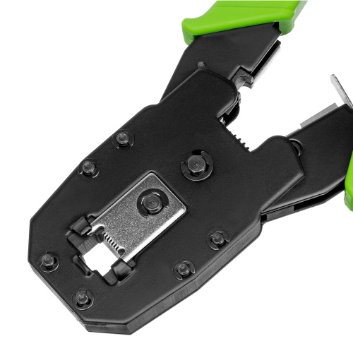 Клещи для обжима телефонных и компьютерных клемм 4P, 6P, 8P, функция обрезания проводов Сибртех по ценам производителя в Москве с доставкой по всей России