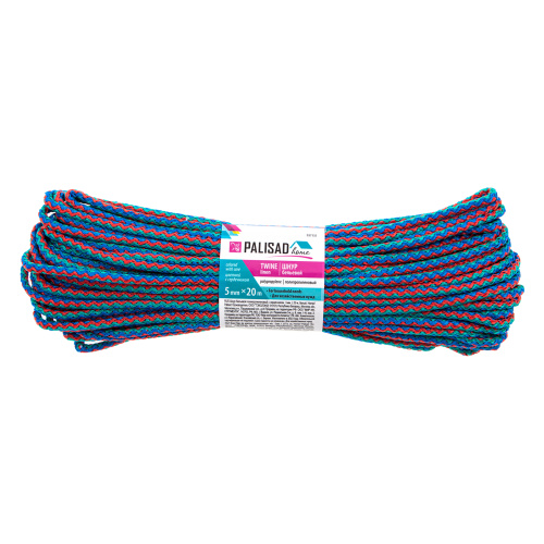 Шнур бельевой полипропиленовый с сердечником, 5 мм L 20 м, цветной, Home Palisad по ценам производителя в Москве с доставкой по всей России