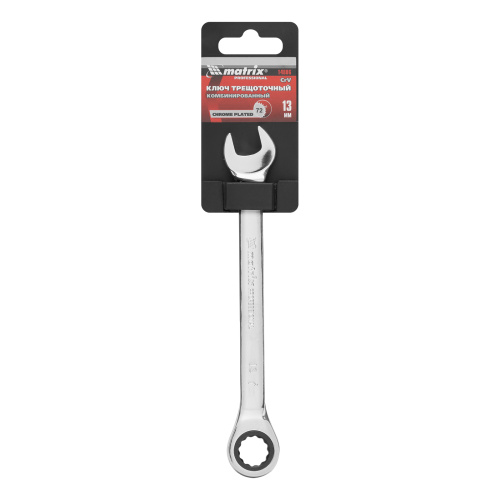 Ключ комбинированный трещоточный, 13 мм, CrV, зеркальный хром Matrix Professional по ценам производителя в Москве с доставкой по всей России