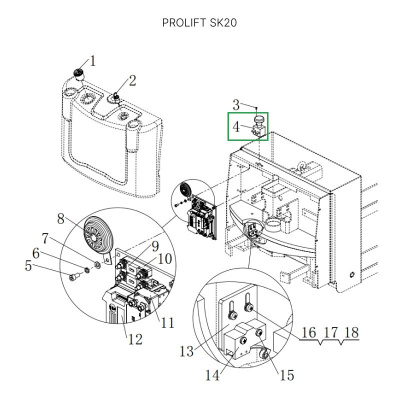 Аварийный выключатель для штабелеров SDR/SDK и SPN, для тележек SK20 по ценам производителя в Москве с доставкой по всей России