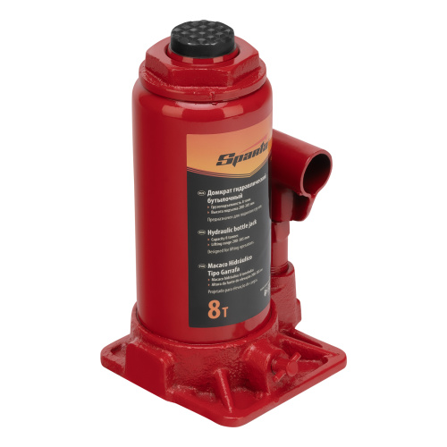 Домкрат гидравлический бутылочный, 8 т, h подъема 200-385 мм Sparta по ценам производителя в Москве с доставкой по всей России