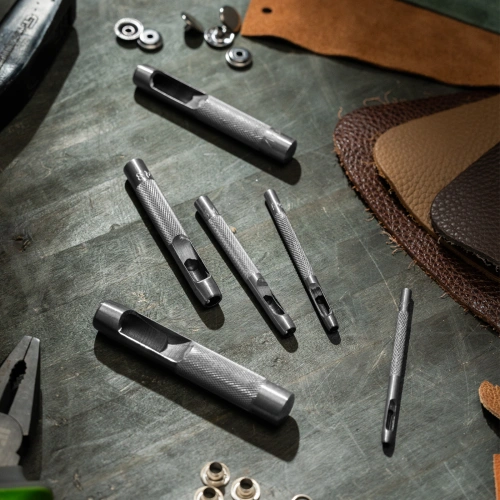 Набор пробойников для кожи 3 4 6 8 10 12.5 мм, 6 шт, чехол Сибртех по ценам производителя в Москве с доставкой по всей России