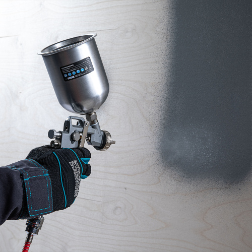 Краскораспылитель пневматический с верхним бачком V 0.6 л, сопло D 1.2, 1.5 и 1.8 мм Matrix по ценам производителя в Москве с доставкой по всей России