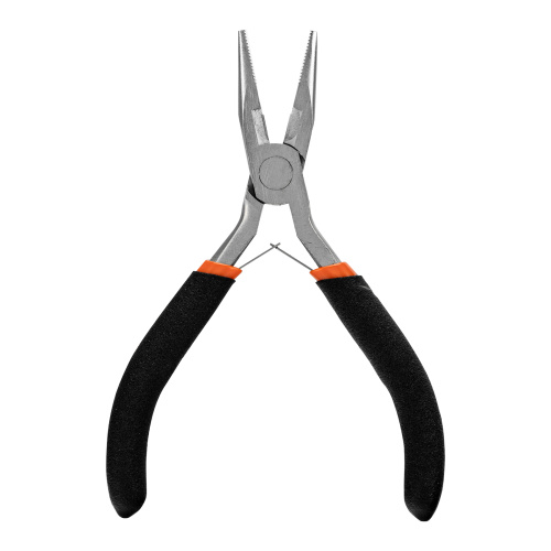 Длинногубцы прямые Mini, 130 мм, никелированные, авторазжим Sparta по ценам производителя в Москве с доставкой по всей России