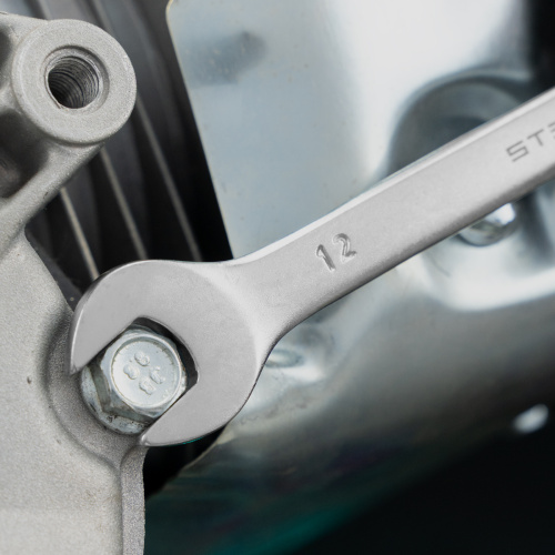 Ключ комбинированный, 12 мм, CrV, матовый хром Stels по ценам производителя в Москве с доставкой по всей России