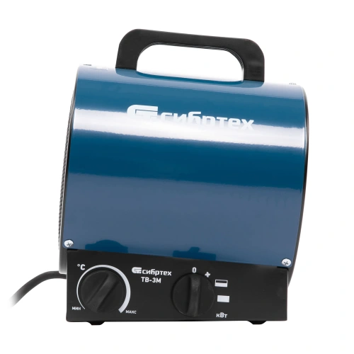 Тепловая пушка ТВ-3М (тепловентилятор), 230 В, 3 режима: вентилятор/1500 Вт /3000 Вт Сибртех по ценам производителя в Москве с доставкой по всей России