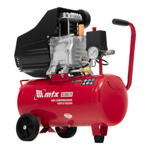 Компрессор воздушный DC1500L/24, 1,5 кВт, 24 л, 210 л/мин MTX по ценам производителя в Москве с доставкой по всей России