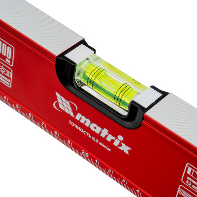 Уровень алюминиевый, фрезерованный, 3 глазка, 400 мм Matrix по ценам производителя в Москве с доставкой по всей России