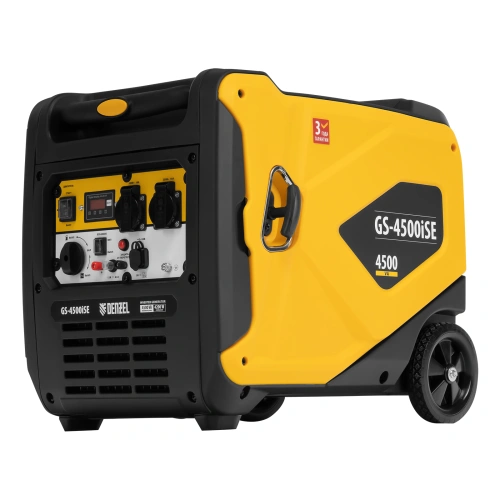 Генератор инверторный GS-4500iSE, 4,5 кВт, 230 В, закрытый корпус, электростартер Denzel по ценам производителя в Москве с доставкой по всей России