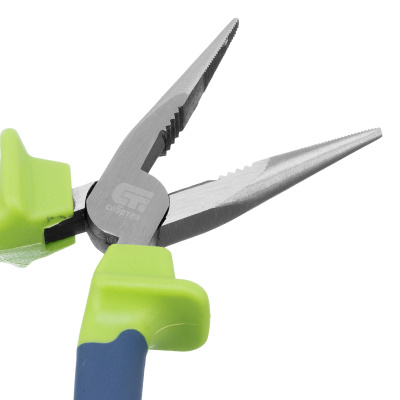 Длинногубцы прямые, 160 мм, двухкомпонентные рукоятки Сибртех по ценам производителя в Москве с доставкой по всей России