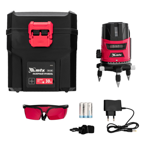 Лазерный уровень CRL-30R, 30 м, красный луч, батарейки, резьба 5/8" MTX по ценам производителя в Москве с доставкой по всей России