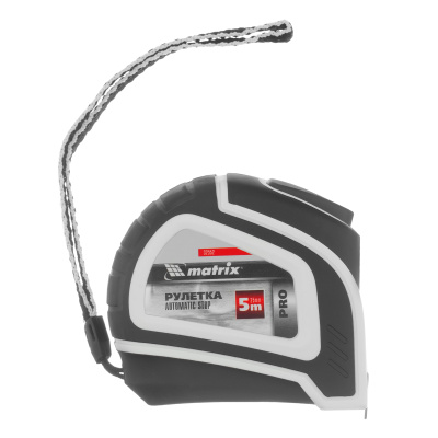 Рулетка Autostop,5 м х 25 мм,двухкомпонентный корпус,автоматическая фиксация,Pro Matrix по ценам производителя в Москве с доставкой по всей России