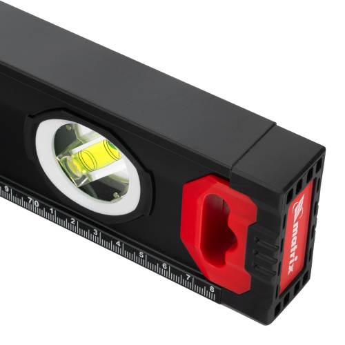 Уровень алюминиевый, усиленный, фрезерованный, 3 глазка, двухкомпонентные рукоятки, 800 мм Matrix по ценам производителя в Москве с доставкой по всей России