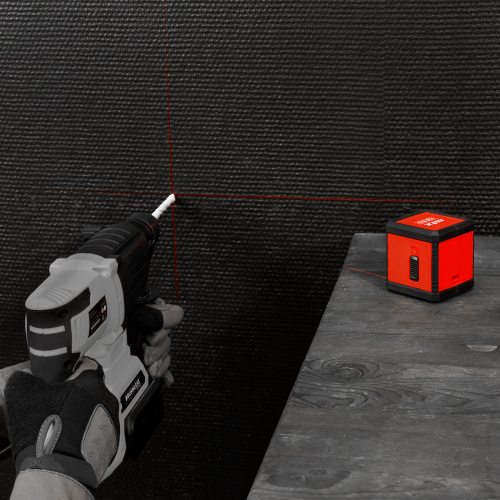 Лазерный уровень XQB RED Basic SET, 10 м, красный луч, батарейки, резьба 1/4" MTX по ценам производителя в Москве с доставкой по всей России