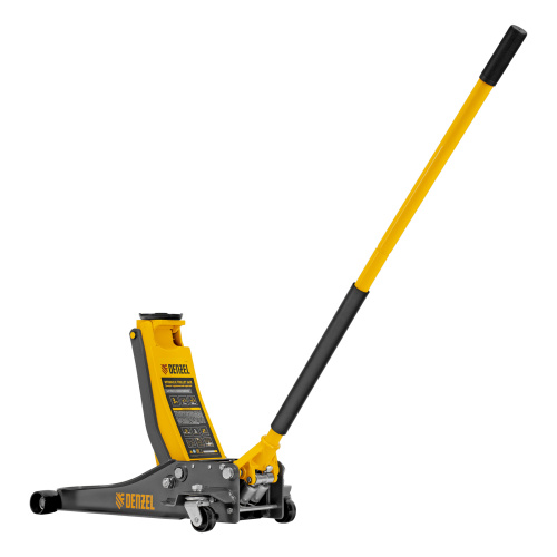 Домкрат гидравлический подкатной, 3 т, 75-500 мм, быстрый подъем, низкий подхват, проф. Denzel по ценам производителя в Москве с доставкой по всей России