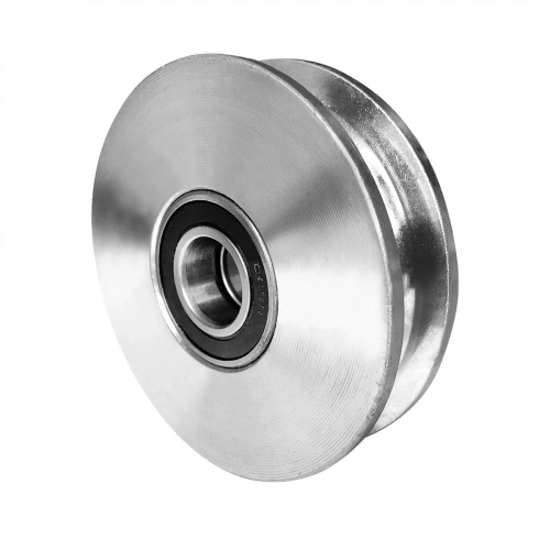 Шкив ролик д.120 мм с подшипниками для протяжки троса по ценам производителя в Москве с доставкой по всей России