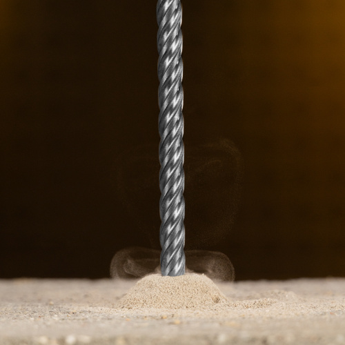 Бур по бетону, цельная крестовая пластина, 10x265 мм, SDS PLUS Denzel по ценам производителя в Москве с доставкой по всей России