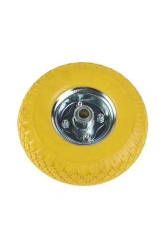 Колесо литое полиуретановое 260 мм PU 1804 с железным ободом (20 мм шариковый подишпник) по ценам производителя в Москве с доставкой по всей России