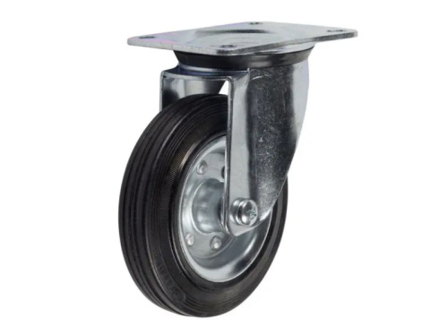 Колесо поворотное усиленное резина SRC 55 125 мм по ценам производителя в Москве с доставкой по всей России