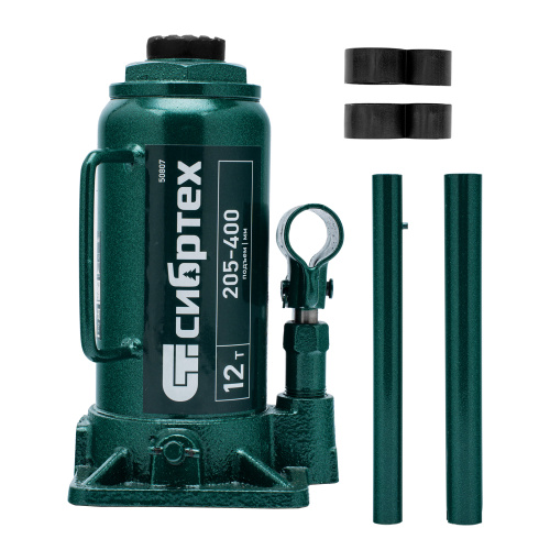 Домкрат гидравлический бутылочный, 12 т, 205-400 мм Сибртех по ценам производителя в Москве с доставкой по всей России