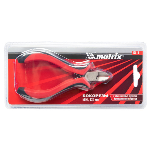 Бокорезы Mini, 130 мм, никелированные, авторазжим, двухкомпонентные рукоятки Matrix по ценам производителя в Москве с доставкой по всей России