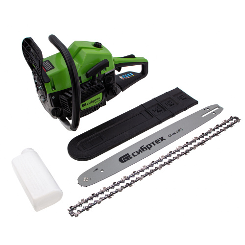 Пила цепная бензиновая БП-5245, 52 см3, шина 45 см, шаг 0.325, паз 1,5 мм, 72 звена Сибртех по ценам производителя в Москве с доставкой по всей России