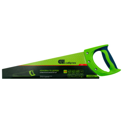 Ножовка по дереву "Зубец", 400 мм, 11 TPI, зуб 2D, каленый зуб, 2-х компонентная рукоятка Сибртех по ценам производителя в Москве с доставкой по всей России