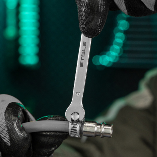 Ключ комбинированный, 6 мм, CrV, матовый хром Stels по ценам производителя в Москве с доставкой по всей России