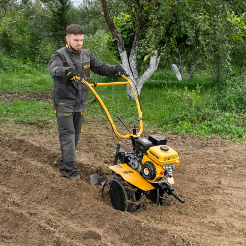 Мотоблок DPT-170S, 7 л.с., ремен.сцеп, фрез 3х4, ШОМ, передачи 2В/1Н Denzel по ценам производителя в Москве с доставкой по всей России