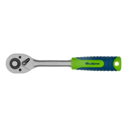 Ключ-трещотка 3/8", 45 зубьев, с быстрым сбросом, матовый хром Сибртех по ценам производителя в Москве с доставкой по всей России