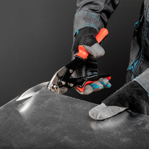 Ножницы по металлу, удлиненные, 285 мм, пряморежущие, обрезиненные рукоятки Matrix по ценам производителя в Москве с доставкой по всей России