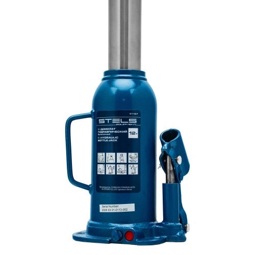 Домкрат гидравлический бутылочный, 12 т, h подъема 227-457 мм Stels по ценам производителя в Москве с доставкой по всей России