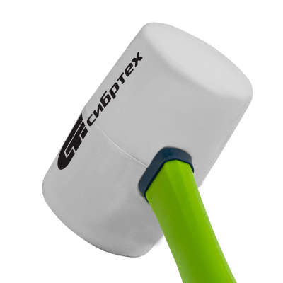 Киянка резиновая, 680 г, белая резина, фибергласовая рукоятка Сибртех по ценам производителя в Москве с доставкой по всей России