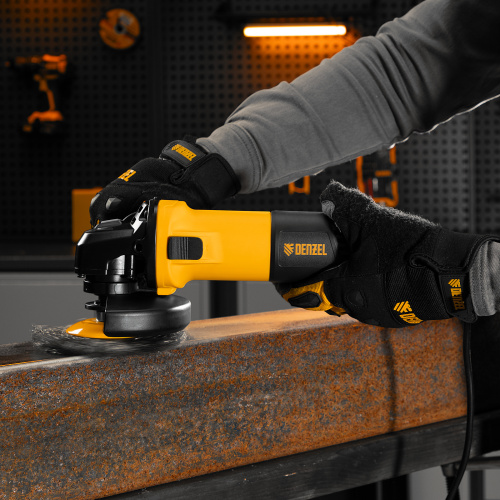 Машина шлифовальная угловая AG125-1100, 1100 Вт, 125 мм, 3000-11000 об/мин Denzel по ценам производителя в Москве с доставкой по всей России