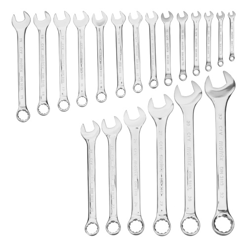 Набор ключей комбинированных 6-32 мм, 20 шт, CrV, полированный хром Matrix по ценам производителя в Москве с доставкой по всей России