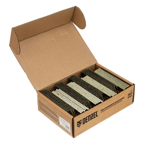 Гвозди для пнев. нейлера (крашен.) длина - 90 мм, диам. - 3,05 мм, 2000 шт. Denzel по ценам производителя в Москве с доставкой по всей России