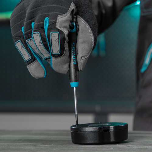 Набор отверток для точной механики, CrMo, двухкомпонентные рукоятки, 6 шт, пластиковый бокс Gross по ценам производителя в Москве с доставкой по всей России