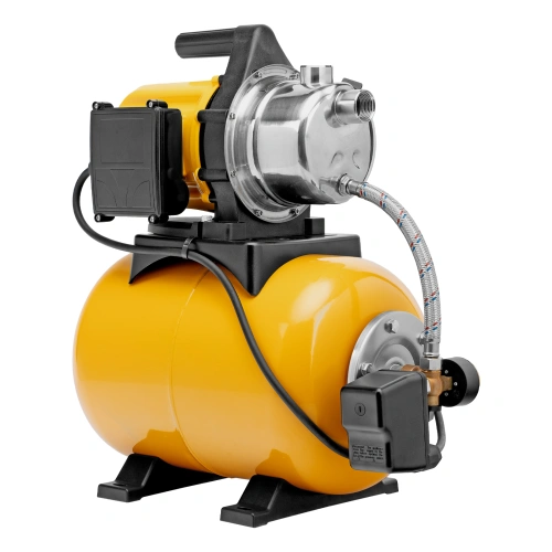 Насосная станция PS800X, 800 Вт, 3200 л/ч, ресивер 24 л, подъем 38 м, нержавейка Denzel по ценам производителя в Москве с доставкой по всей России