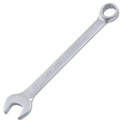 Набор ключей комбинированных, 8-19 мм, 8 шт, CrV, матовый хром Matrix по ценам производителя в Москве с доставкой по всей России