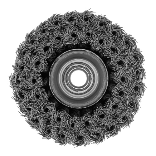 Щетка для УШМ, 100 мм, М14, "чашка", двухрядная, крученая проволока 0.5 мм Matrix по ценам производителя в Москве с доставкой по всей России