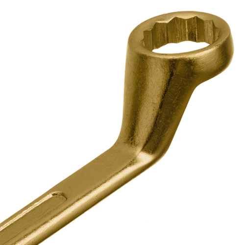 Ключ накидной, 24 х 27 мм, желтый цинк Сибртех по ценам производителя в Москве с доставкой по всей России