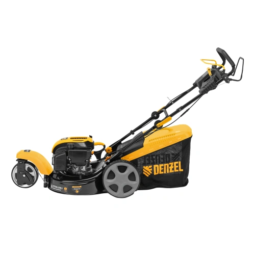 Бензиновая газонокосилка GLT-460SP-T, Trike 149 см3, 46 см, привод, панель, 60л Denzel по ценам производителя в Москве с доставкой по всей России